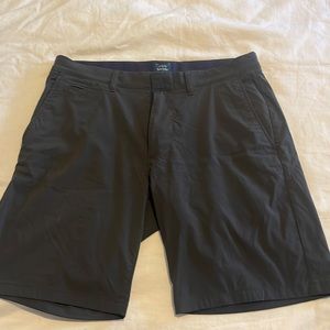 J Crew men’s shorts. Faded black. 9in Tech Shorts